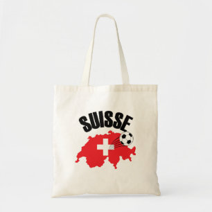 Suisse Zwitserland Map Swiss Soccer Tote Bag