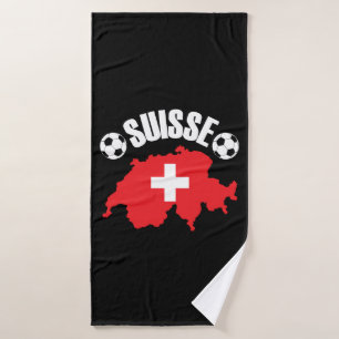Suisse Zwitserland Voetbal Badhanddoek