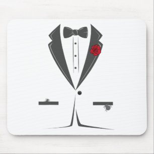 Suit en Stropdas Tuxedo Bowtie Costume Easy Hallow Muismat