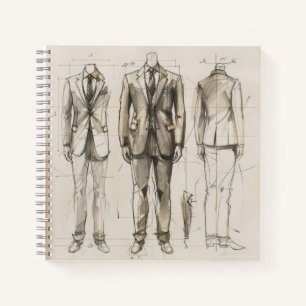 Suit ontwerpschets notitieboek