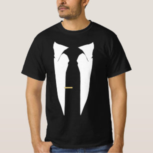Suit Stropdas Wedding Tuxedo Prom Bachelor Ceremon T-shirt