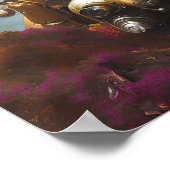 Suit tussen de bloemen. poster (Hoek)