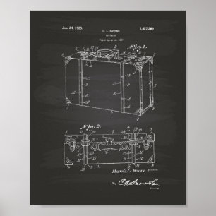 Suitcase 1927 Tableau de bord de l'art breveté