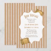  Suitcase Bon Voyage Goodbye Party Kaart (Voorkant / Achterkant)