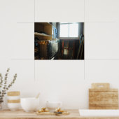 Suitcase in het Attisch Poster (Keuken)