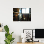 Suitcase in het Attisch Poster (Thuiskantoor)