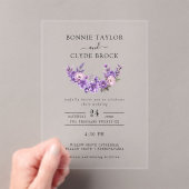 Suite de Faire-part de mariage acrylique florale m (In situ (ordinateur de poche))