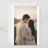 Suite de faire-part de mariage botanique minimal. (Dos)
