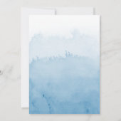 Suite de Faire-part de mariage d'aquarelle Ombre | (Dos)