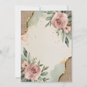 Suite de faire-part de mariage floral rustique Ros (Dos)