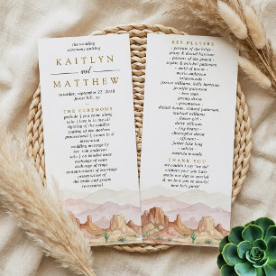 Suite de mariage Désert de Watercolor - Programme