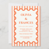 Suite de mariage fantaisiste, Invitation ondulée (Devant)