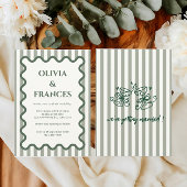 Suite de mariage fantaisiste, invitation ondulée