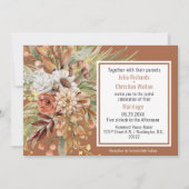 Suite Mariage Automne Botaniques (Rust) Invitation (Devant)