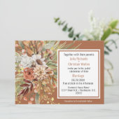 Suite Mariage Automne Botaniques (Rust) Invitation (Debout devant)