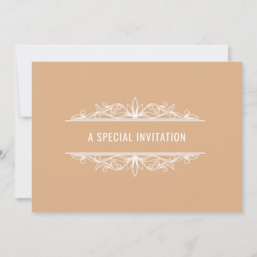 Suite Mariage Automne Botaniques (Rust) Invitation (Dos)