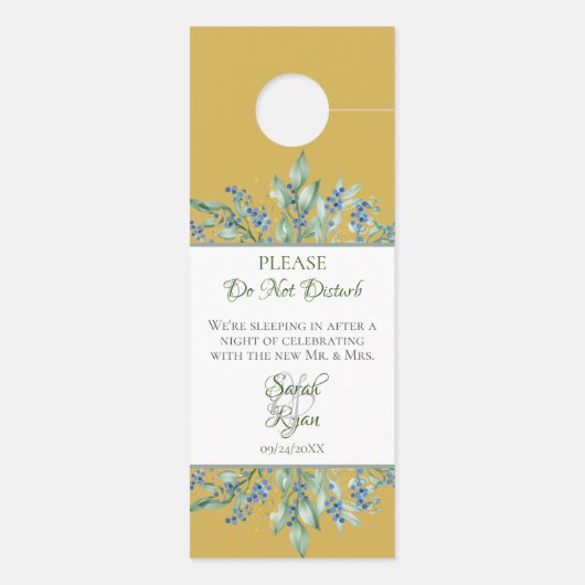 Suite Mariage Green Branch Favor - Affichette de p (Dos)