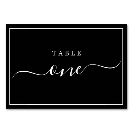 Suite Mariage Morgana - Numéros de table (Devant)