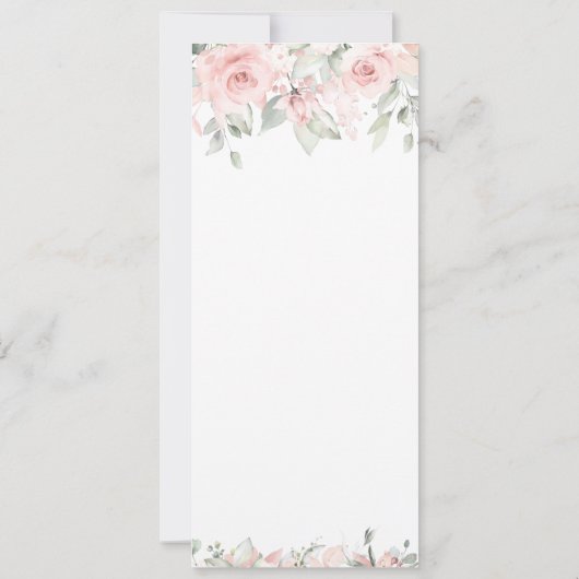 Suite Rose 2 Faire-part de mariage (Dos)