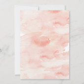 Suite rose de faire-part de mariage de pivoines (Dos)