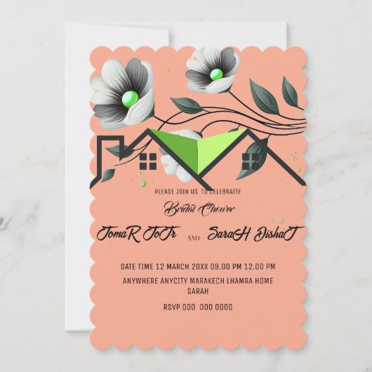 Suite, Wildflower Wedding Invitation Template, Pri (Devant)