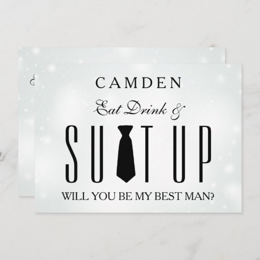 Suitup Serez-vous ma meilleure invitation (Devant / Derrière)