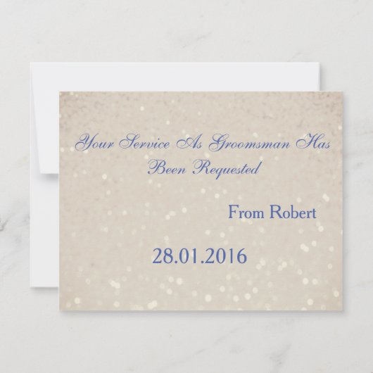 Suitup wordt mijn beste Glitter Kaart (Achterkant)