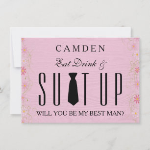 Suitup zal jij mijn Bestman zijn Kaart