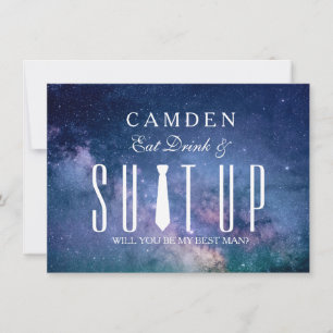 Suitup zal jij mijn Bestman zijn Kaart