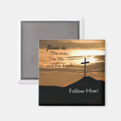 Suivez Jésus Magnet (Recto/Verso)