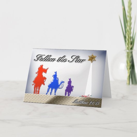 Suivez la carte de voeux Star (Devant)