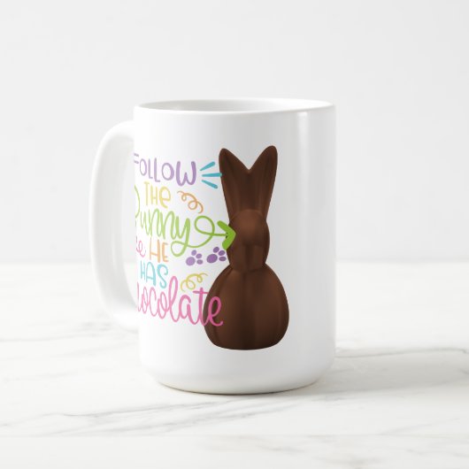 Suivez la Mug de Pâques Bunny (Devant gauche)