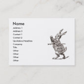 suivez le carte de visite blanc de lapin (Devant)