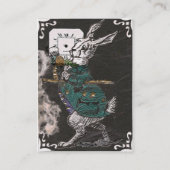 suivez le carte de visite blanc de lapin (Dos)