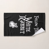 Suivez le lapin blanc (Serviette à main)