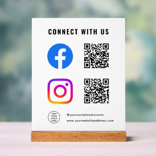 Suivez le logo Scan Connect With Us QR Code ici (Neutre)
