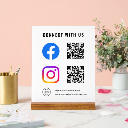 Suivez le logo Scan Connect With Us QR Code ici (Mariage)