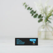 Suivez-moi Blue Bird Slim Profil Cartes de visite (Debout devant)