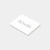Suivez-moi les notes post-it (Incliné)