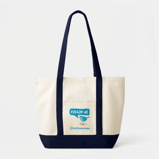 Suivez-moi Twitter Blue Bird Impulse Sacs fourre-t (Devant)