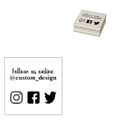 Suivez-nous sur les médias sociaux tampon (Tamponné)