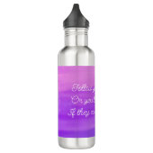 "Suivez vos rêves" inspirant bouteille d'eau viole (Gauche)