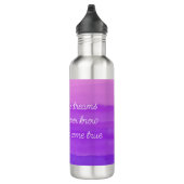 "Suivez vos rêves" inspirant bouteille d'eau viole (Droite)