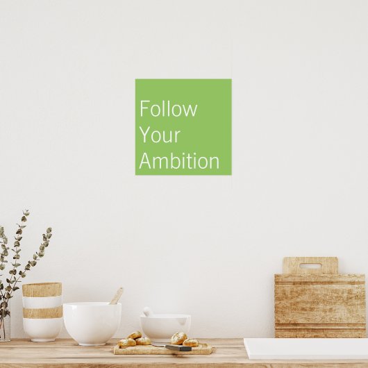 Suivez votre affiche Ambition (Cuisine)