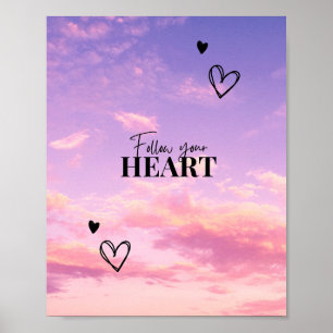 Suivez votre affiche Heart Sky