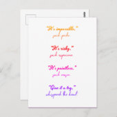 Suivez votre carte postale (Devant / Derrière)