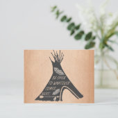 Suivez votre carte postale de TeePee de Natif (Debout devant)