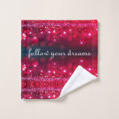 Suivez Votre Ensemble De Serviettes Cherry Sparkle (Gant de toilette)