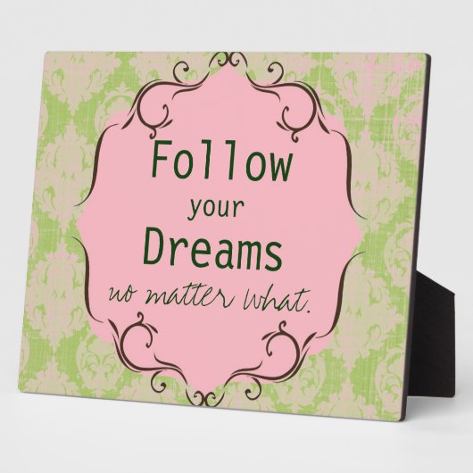 Suivez votre Plaque Dreams (Côté)