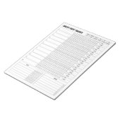 Suivi mensuel des habitudes - Bloc-notes minimalis (Incliné)